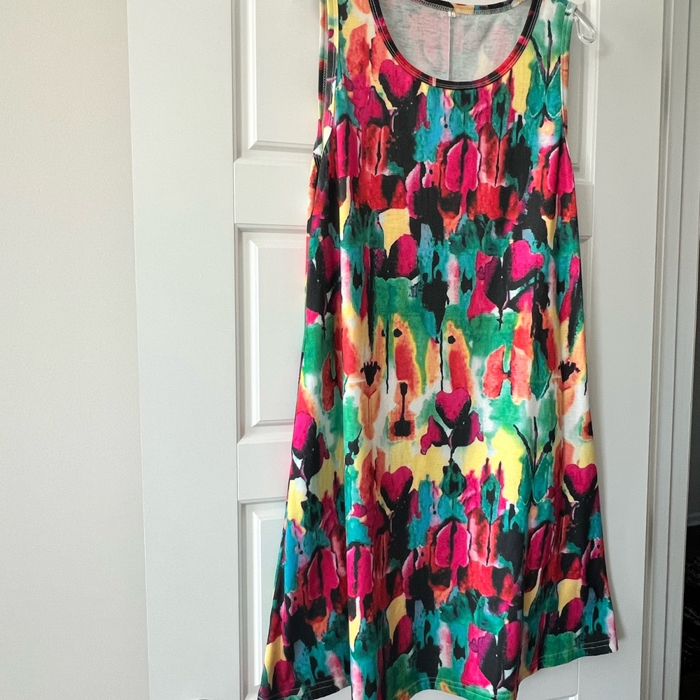 Colorful Sleeveless Dress